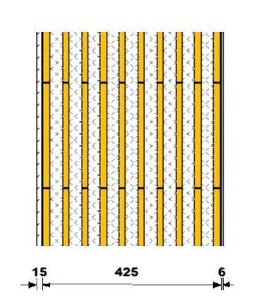 두께 425mm 단면